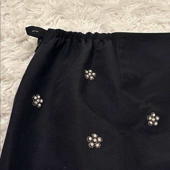 NWT Talbots faux pearl embellished black knee length skirt 20W - Picture 9 of 12